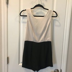 Black and white Romper